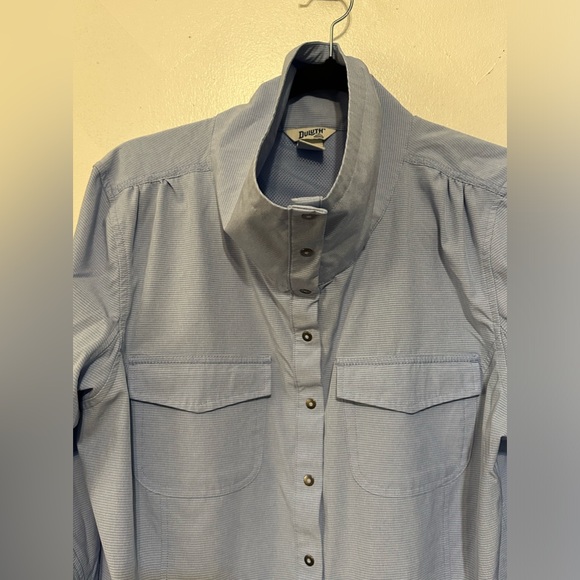 Duluth Trading Womens Sol Survivor Jacket L Snap Tech Vented Roll Tab Sleeve - Picture 6 of 6